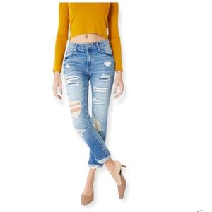 NWT Women's KanCan High-Rise Patchwork Denim Jeans Sizes 23, 24, 25